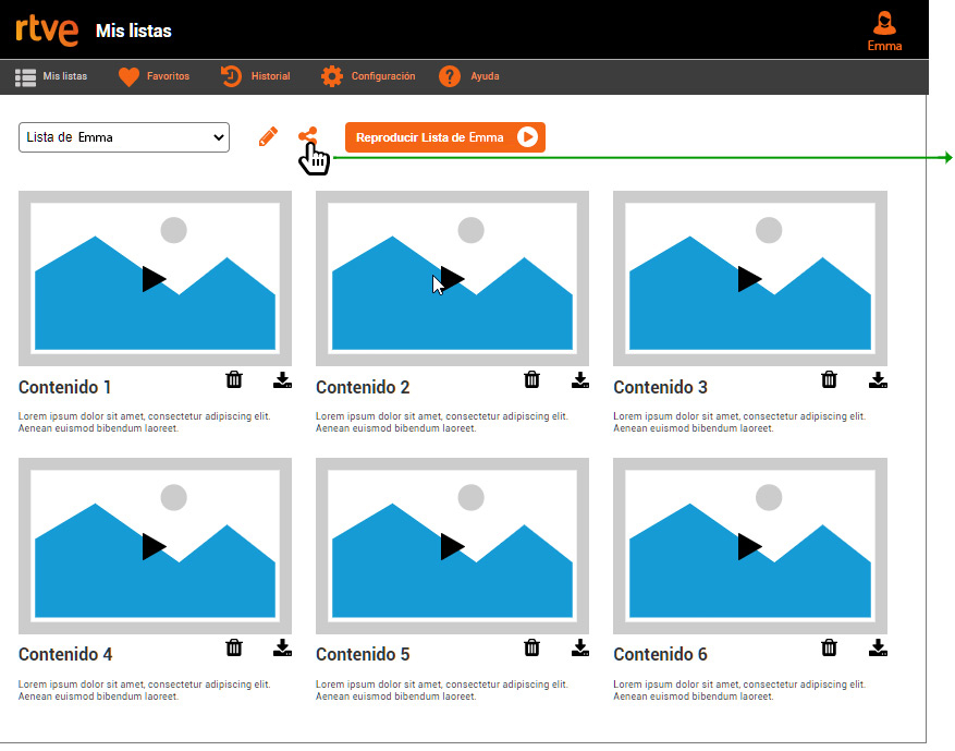 Ejemplo de prototipo para Rtve