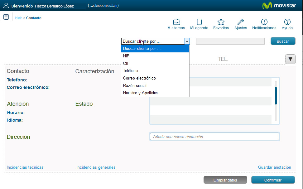 Intranet para telefónica