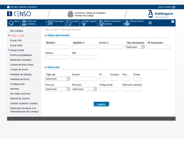 Intranet del Consejo Generald e la Abogacía Española
